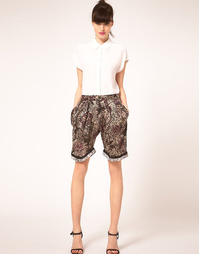 Preen Line Shorts Floral & Animal Print