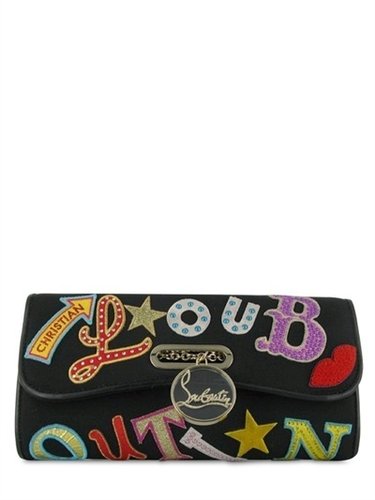 Christian Louboutin - Rivera Letters Fabric Shoulder Bag