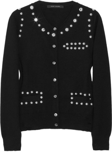 Marc Jacobs Embellished wool and cashmere-blend cardigan