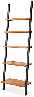 Gallery Leaning Shelves in Natural Steel