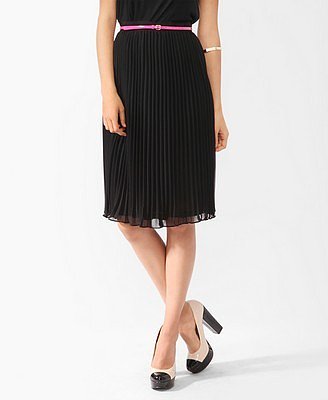 Black Chiffon Skirt