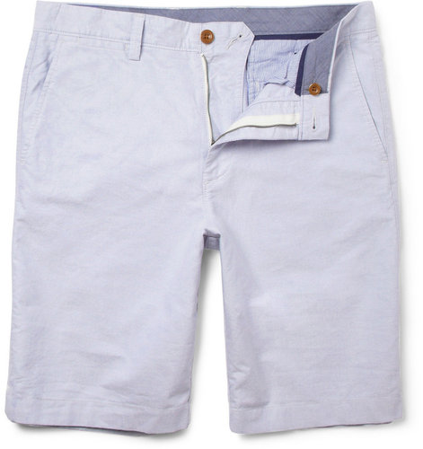 J.Crew Straight-Leg Cotton Oxford Shorts