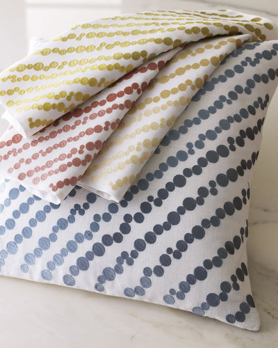 SFERRA Diagonally-Embroidered "Meredith" Pillow, 18"Sq.