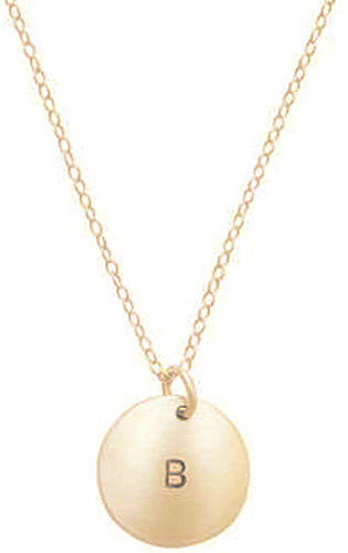 Anna Bee Circle Initial Necklace