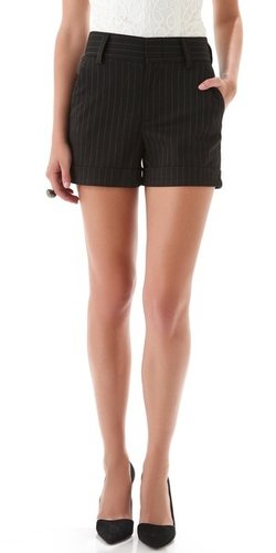 Alice + olivia Paula Pinstripe Shorts