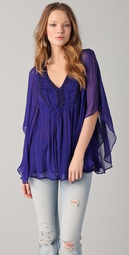 Free people Crinkle Chiffon Top