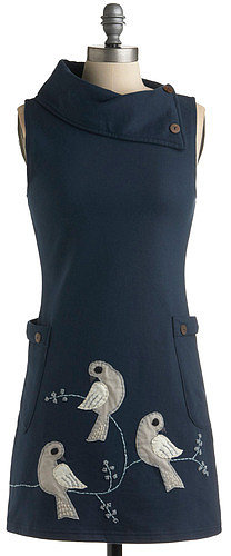 Midnight Bird Song Dress