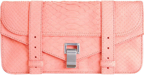 Proenza Schouler PS1 Pochette Python Suede