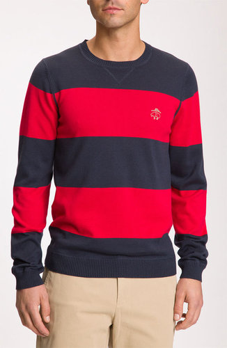 Brooks Brothers Stripe Crewneck Sweater