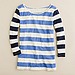 Contrast stripe tee