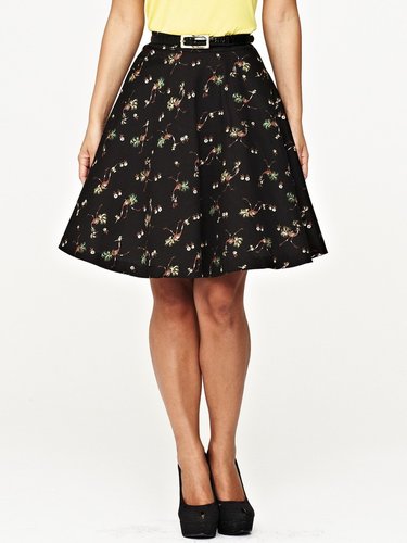 Myleene Klass Full Bird Print Skirt