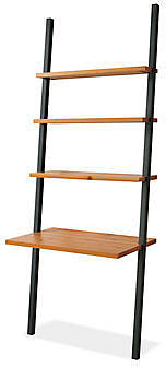 Gallery Leaning Desk in Natural Steel