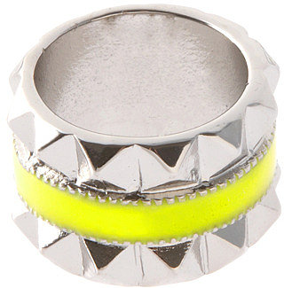 ASOS Enamel And Pyramid Ring