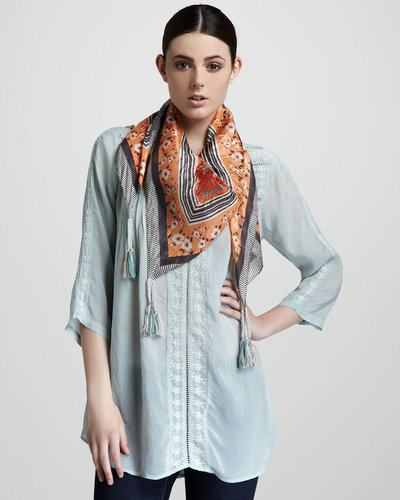 Johnny Was Collection Embroidered Tunic
