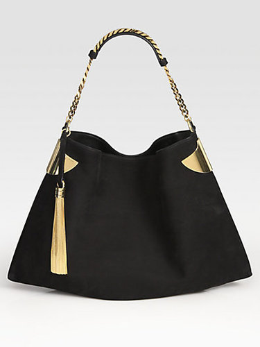 Gucci 1970 Medium Nubuck Shoulder Bag