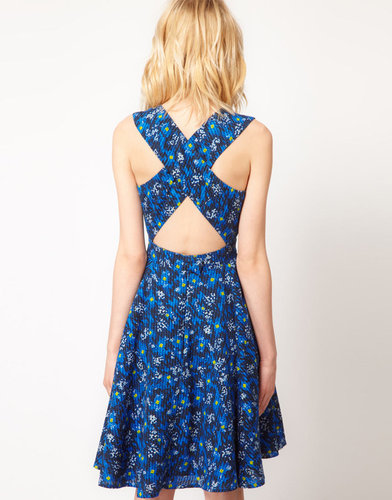 French Connection Floral Print Flared Dress
