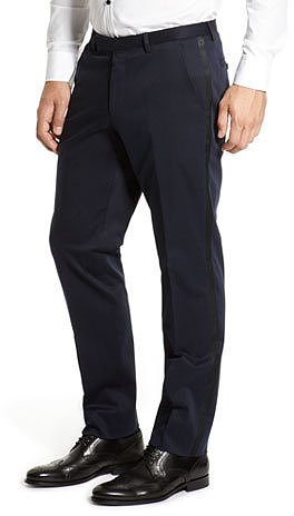 Regular Fit Tuxedo 'Dean' Pant by BOSS Black