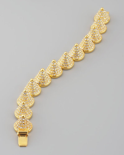 Eddie Borgo Pave Cone Bracelet, Golden