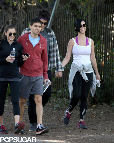 John Mayer and Katy Perry hiked around the Hollywood Hills with Allison Williams and her boyfriend, Ricky Van Veen.
John Mayer and Katy Perry hiked around the Hollywood Hills with Allison Williams and her boyfriend, Ricky Van Veen.