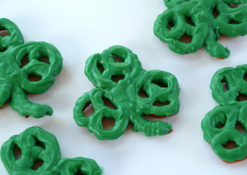 Shamrock Pretzels Shamrock Pretzels