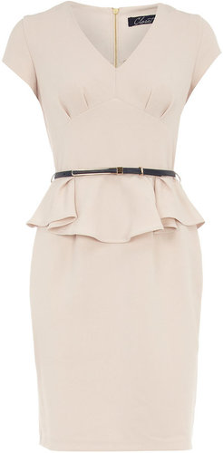 Closet Nude peplum dress