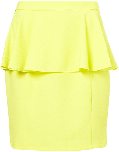 Textured Peplum Skirt