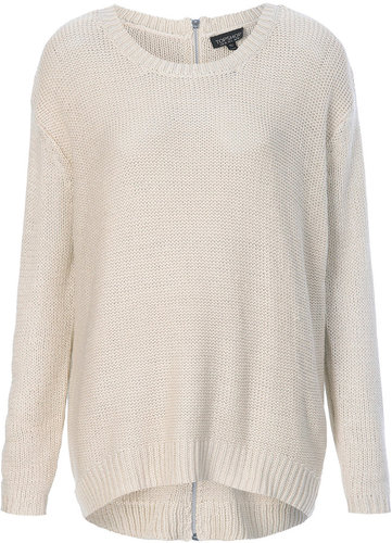 Knitted Zip Back Jumper