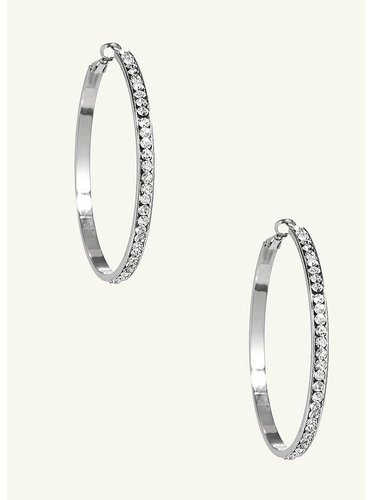 Rhinestone Hoop Earrings