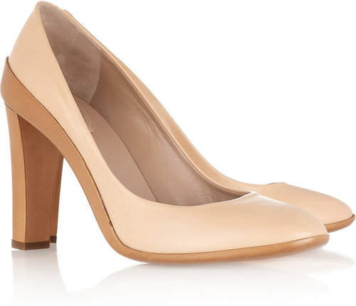 Chloé Two-tone leather pumps