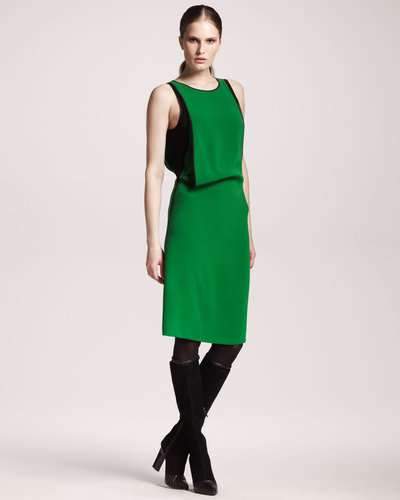 Reed Krakoff Compact Silk Draped Dress