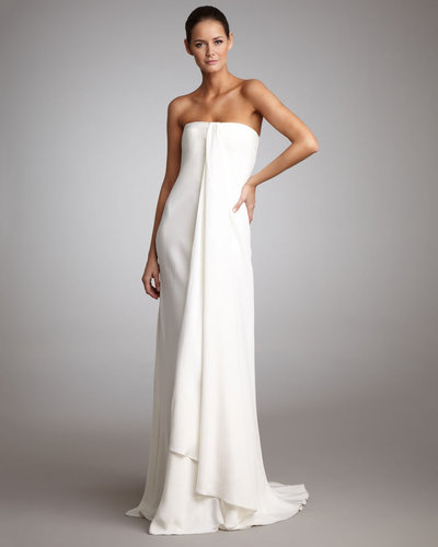 Ralph Lauren Black Label Strapless Draped Gown