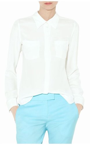 Kianna Silk Button-Down Shirt