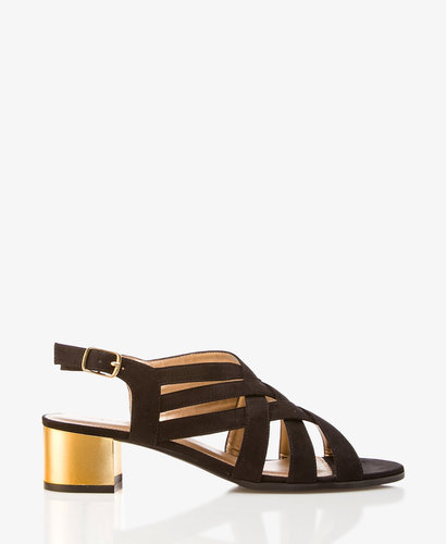 FOREVER 21 Strappy Mirrored Heel Sandals