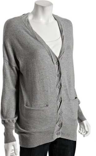 BCBGeneration black cotton blend oversized cardigan sweater