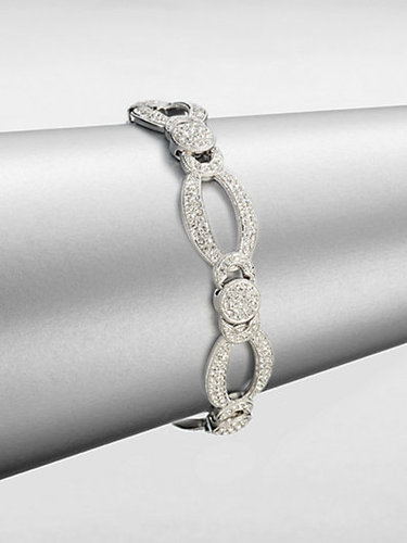Adriana Orsini Crystal Encrusted Link Bracelet