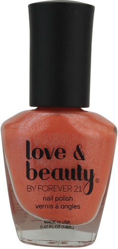 Love 21 Peach Shimmer Nail Polish
