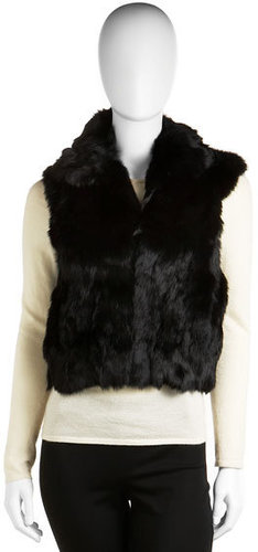 Adrienne Landau Rabbit Textured Vest