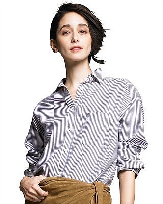Vince Striped Prep-School Shirt