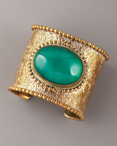 Stephen Dweck Green Agate Cuff