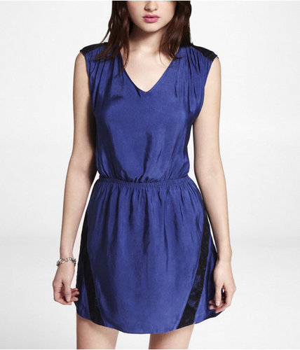 Tie Back Lace Detail Dress