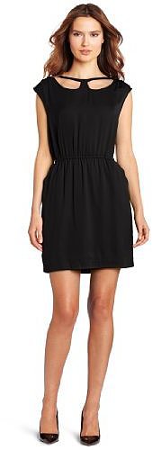 BCBGeneration Women's Collar Cutout Dress