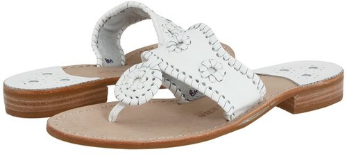 Jack Rogers - Palm Beach Navajo Flat (White) - Footwear