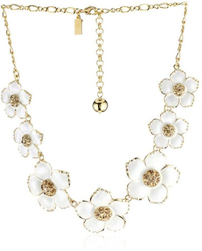 Kate Spade New York Enamel Garden Flower Necklace