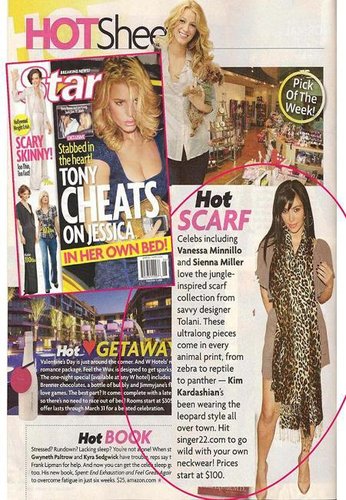 Tolani Leopard Print Scarf - as seen on Kim Kardashian