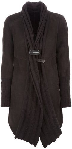 Brogden long sheepskin coat