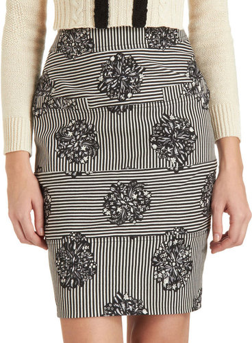 Opening Ceremony Striped Pencil Skirt