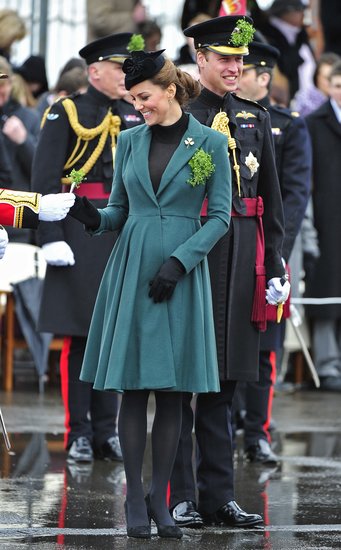 Kate Middleton and Prince William attended a St. Patrick's Day parade in Aldershot this year.
Kate Middleton and Prince William attended a St. Patrick's Day parade in Aldershot this year.