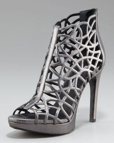 Vera Wang Lavender Leather Cage Sandal