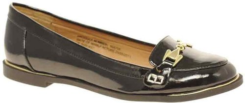 River Island Patent Buckle Loafers