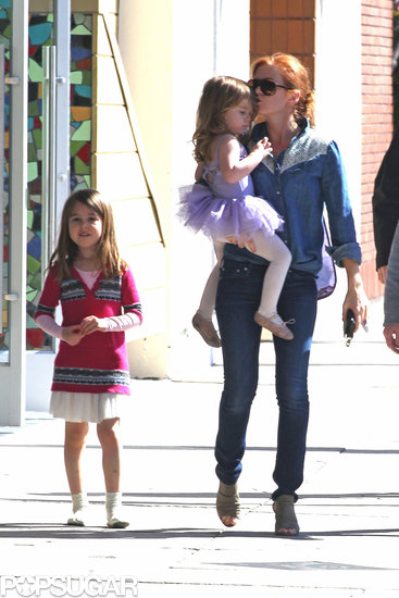 Isla Fisher ran errands with her daughters in LA.
Isla Fisher ran errands with her daughters in LA.